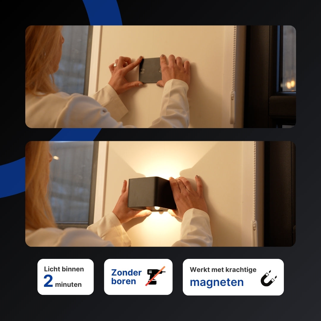 ComfortLicht™ | Draadloze LED Wandlamp voor Rust en Sfeer