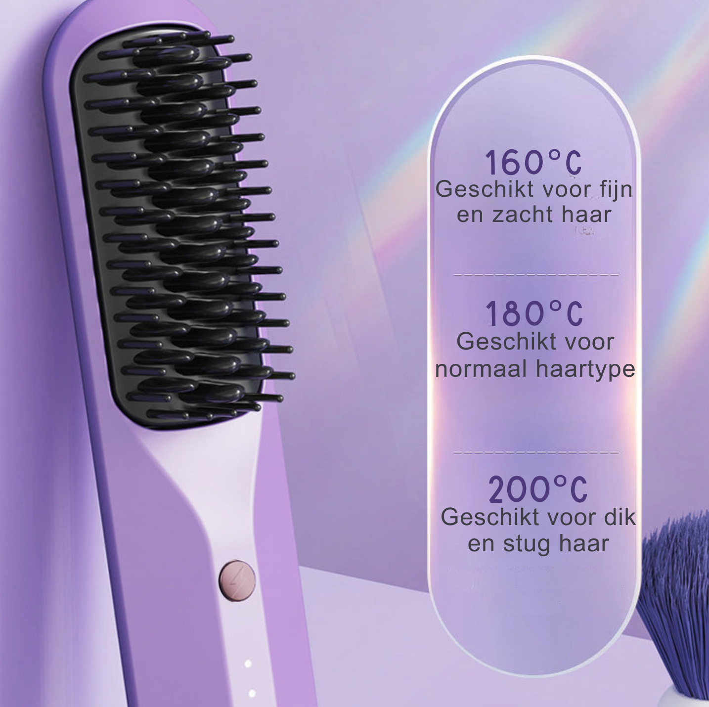 Velura |  Ionic 2-in-1 Verwarmende Haarkam