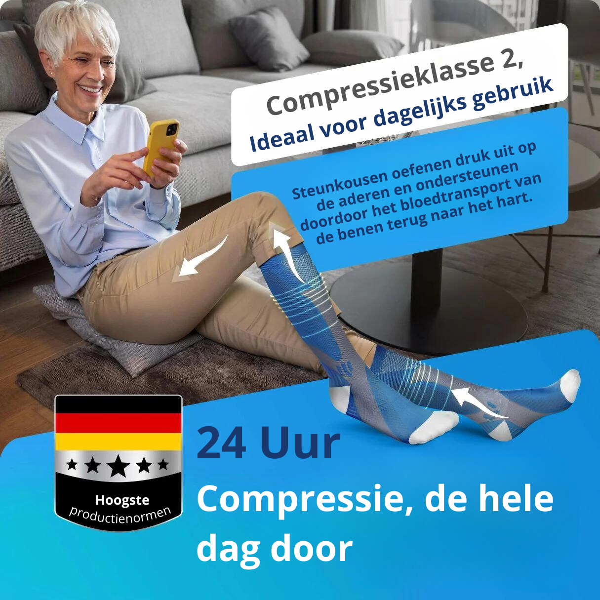 Bompee™| compressiekousen voor pijnvrije benen & voeten