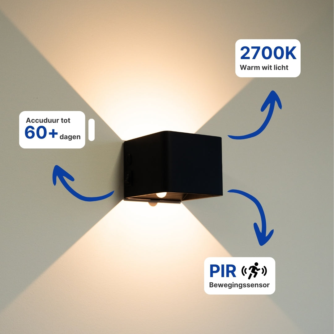ComfortLicht™ | Draadloze LED Wandlamp voor Rust en Sfeer