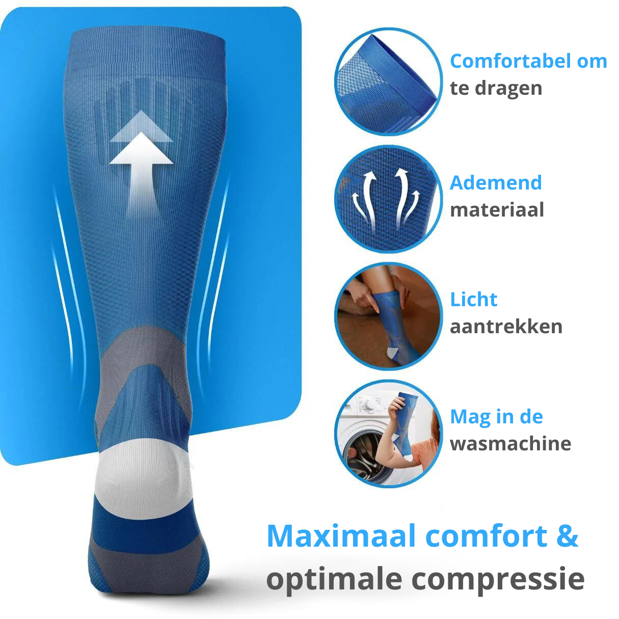 Bompee™| compressiekousen voor pijnvrije benen & voeten