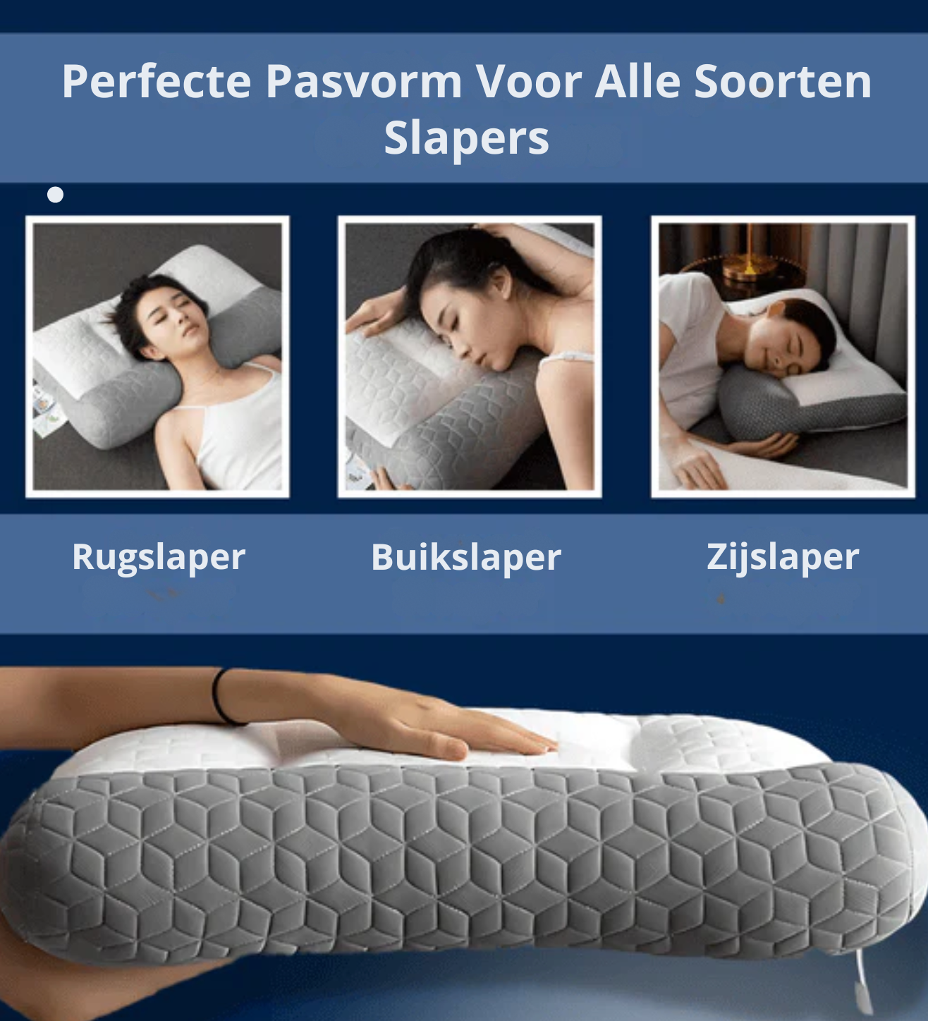 CerviCare™ – Premium Orthopedisch Kussen voor Nek & Rug