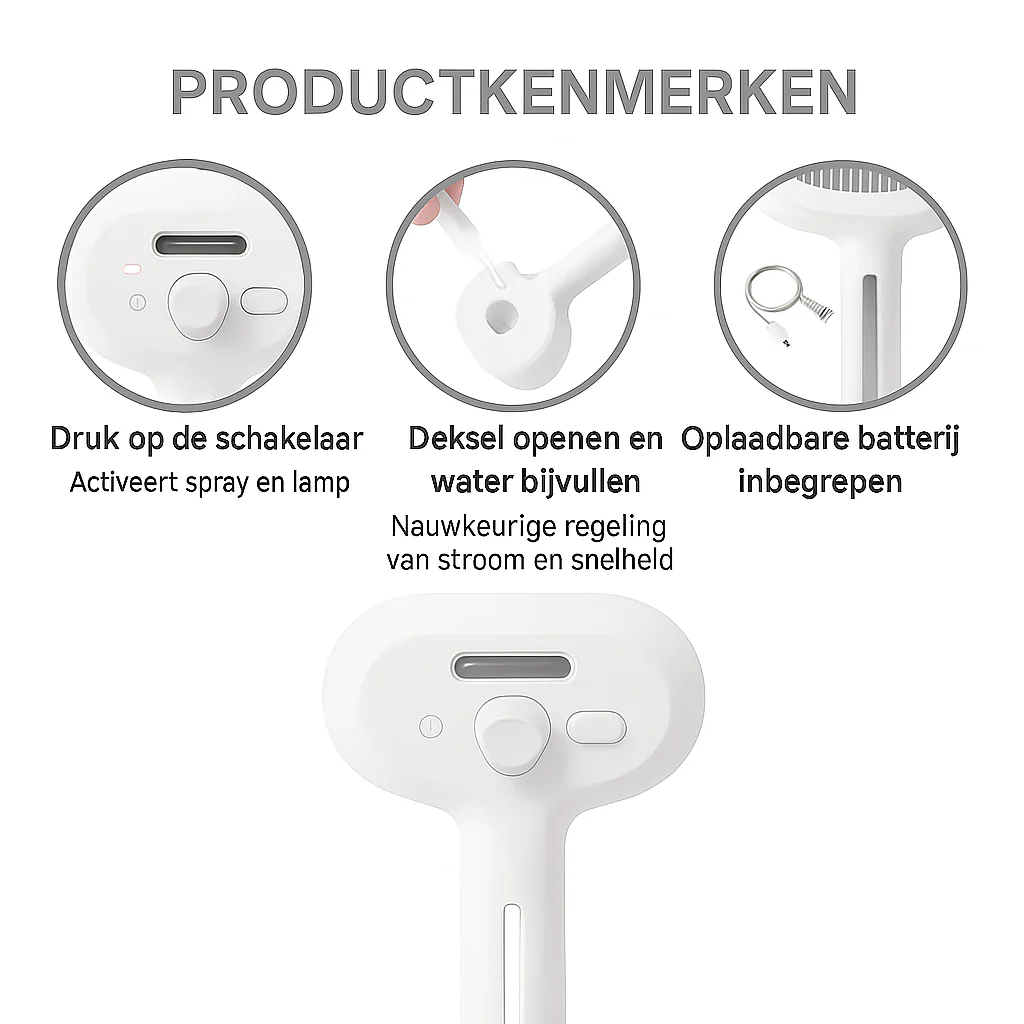 FurEase™ | Professionele Stoomborstel voor Honden & Katten