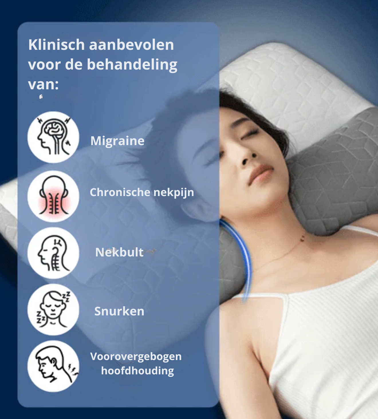 CerviCare™ – Premium Orthopedisch Kussen voor Nek & Rug