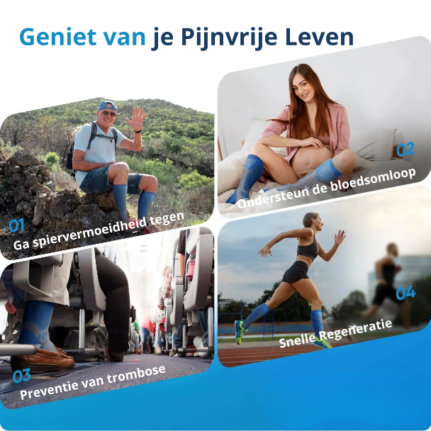 Bompee™| compressiekousen voor pijnvrije benen & voeten