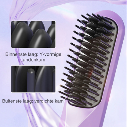 Velura |  Ionic 2-in-1 Verwarmende Haarkam