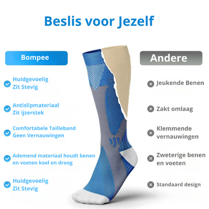 Bompee™| compressiekousen voor pijnvrije benen & voeten