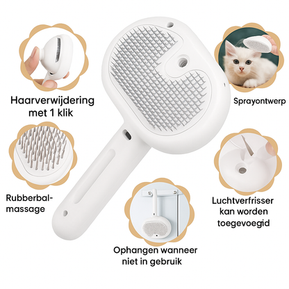 FurEase™ | Professionele Stoomborstel voor Honden & Katten