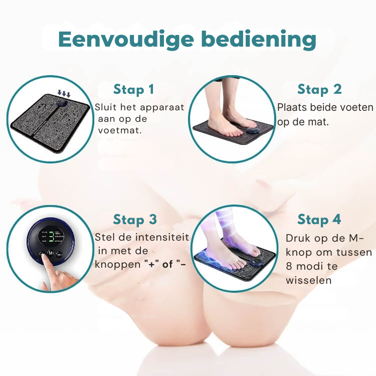 VitaFeet™ – Elektrisch Voetmassageapparaat met Spierstimulatie