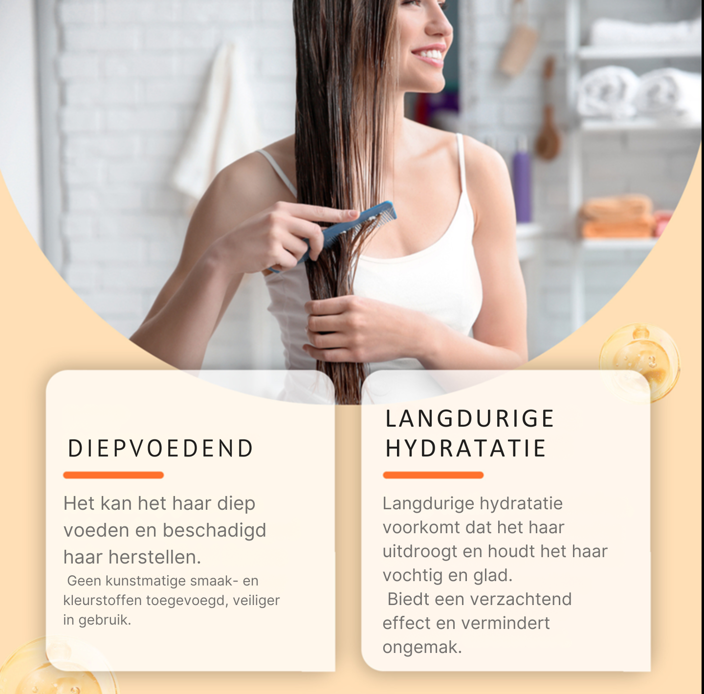 EverGlow™ Collagen Haarmasker – Breng de jeugdige glans terug in je haar.