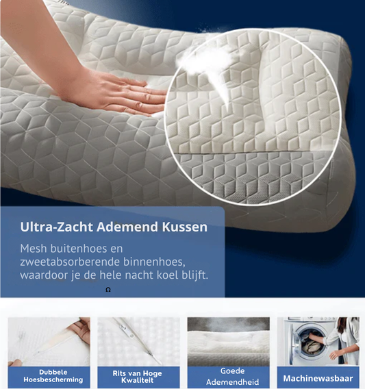 CerviCare™ – Premium Orthopedisch Kussen voor Nek & Rug