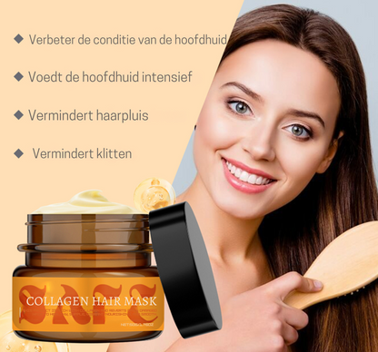 EverGlow™ Collagen Haarmasker – Breng de jeugdige glans terug in je haar.