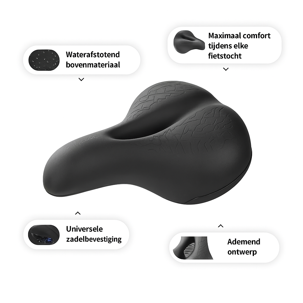 VeluFit | Ergonomisch Fietszadel voor Zorgeloos Rijplezier