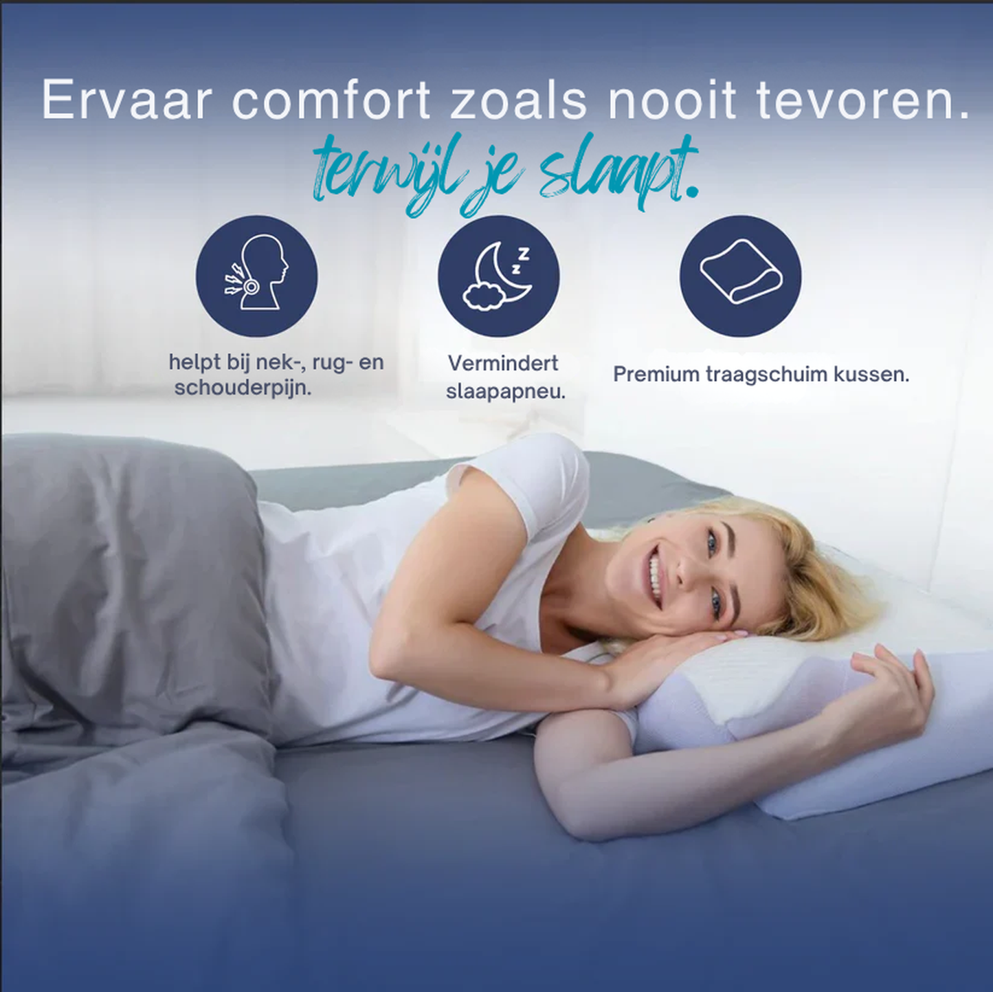 DreamAlign™ | Ergonomisch Drukverlagend Kussen